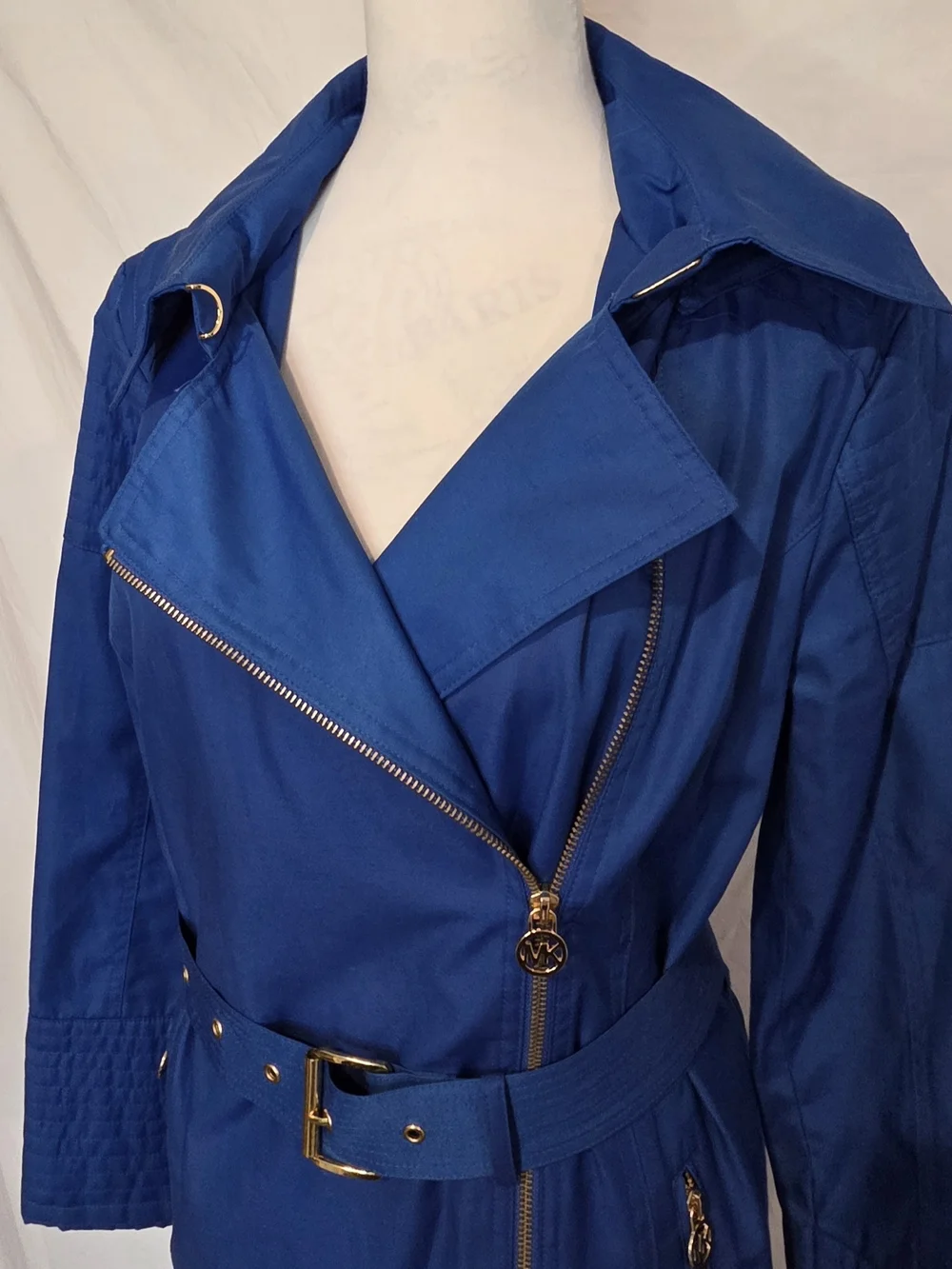 *NWOT* Michael Kors Cobalt Blue Belted Trench Coat